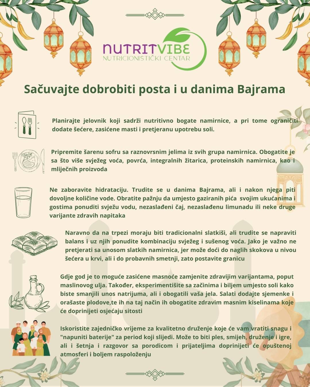 Zdravi savjeti za Bajram: Ishrana nakon Ramazana za zdravlje i blagostanje